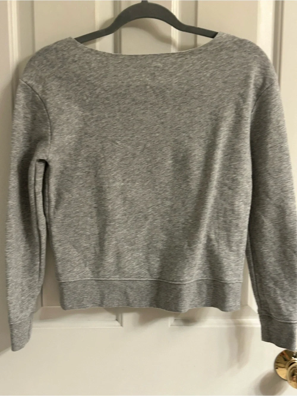 Girls Justice Gray Pullover Fleece Lined with Sequin Heart Detail Sweatshirt